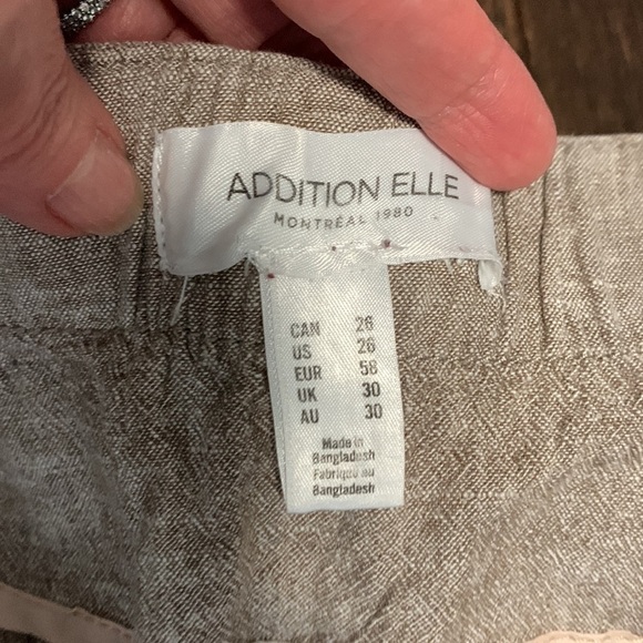 Addition Elle Belted Linen Shorts - Picture 7 of 15